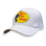 Gorra Bass Pro Shops 100 Original De Malla Blanca Ajustable