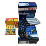 Juego Cables Bosch + 4 Bujias Ngk Chevrolet Prisma 1.4 8v