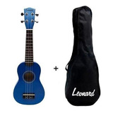 Ukelele Soprano Ukulele Leonard Uk15 Brillante Sparkle Funda