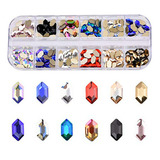 Diamantes De Cristal Para Uñas, 180 Piezas, 12 Colores