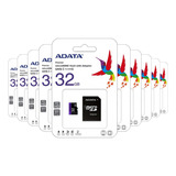 Kit 10 Tarjeta De Memoria Ausdh32guicl10-ra1 32gb Sd Adata