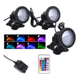 Proyector Que Cambia De Color 36 Led Ip68 Impermeable Regula