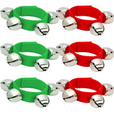 Coolrunner - 6 Pulseras Con Cascabeles De Navidad, Cascabele