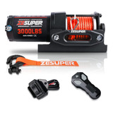 Zesuper - Cabrestante Eléctrico De 3000 Libras 12 V Cc Para 