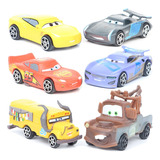 6pcs Pixar Cars Acción Figura Modelo Juguete Niños Regalo A