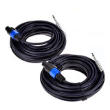 Yuyaokk Paquete De 2 Cables De Altavoz De 10 Pies A 1/4 PuLG