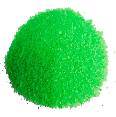 1 Kg Areia Para Aquario Dolomita Verde Fluor Colorido N0