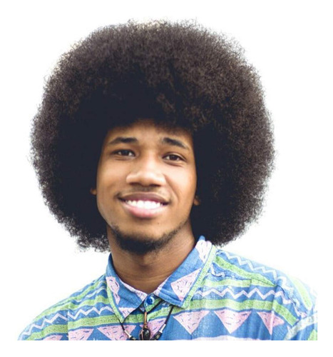 Becus Peluca Afro Para Hombres Negros De Cabello Humano Afro