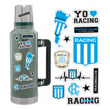 Stickers Calcos Racing Club Futbol Para Termo Compu 10x20