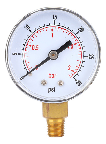 Manómetro De Agua De 0-30 Psi, 0-2 Bar, Enchufe Británico, 5
