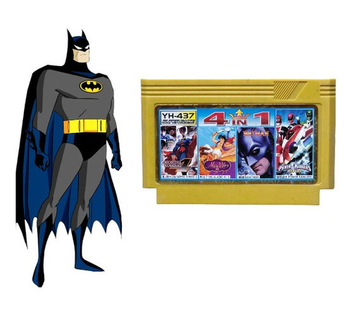 Jogo  Super 4 Em 1 - Nintendinho, Polystation 60 . Batman