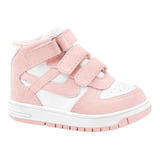 Tenis Bota Niña Panam Blanco/rosa 1084170