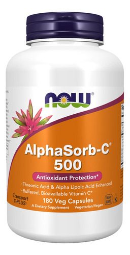 Ahora Suplementos, Alphasorb-c? 500 Mg Con Ácido Treónico 