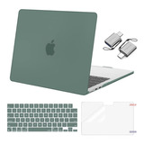 Funda Mosiso Para Macbook Air 13 M2 + C/teclado Verde1