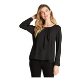 Blusa Lorenzo Di Pontti Mujer Negro