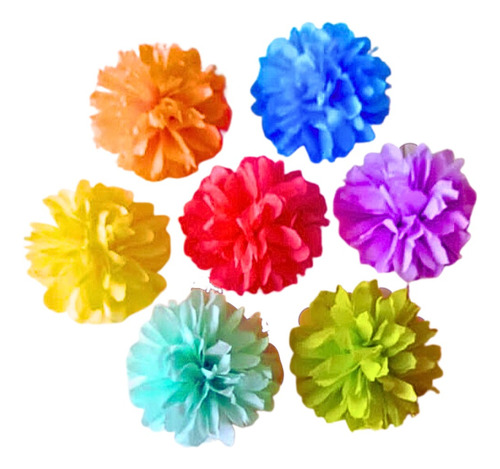 Flores De Papel 30 Piezas Flores Pompon En Papel China 10cms