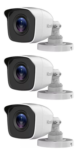 Câmeras Hilook Hikvision 1mega 4x1 2,8mm 20mts Kit C/ 3 Unid