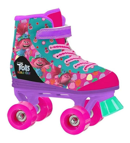 Patins Quad Trolls World Tour Tamanho 35 E 36 - Froes