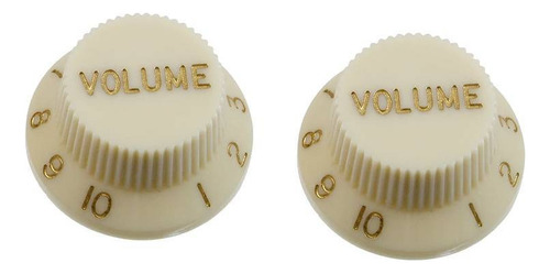 Knob Volume Plástico All Parts Para Strato Parchment (par)