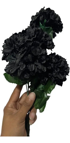 3 Ramo Flor Cempasúchil Artificial Dia Muertos Decoracion