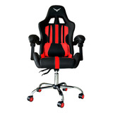 Gaming Naceb Silla Gamer Ninja Blade Na-09s1 De Piel Sintética Y Plástico Con Descansa Brazos Acojinados Base De Estrella De Metal Y Piston De Gas Clase 3 Reforzado Color Rojo  Aprobada  Aprobada Parc