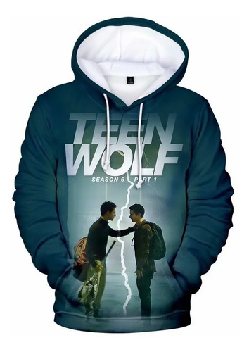 Nuevo Sudadera Unisex Lobo Scott Wolf Teen Moda De Sudaderas