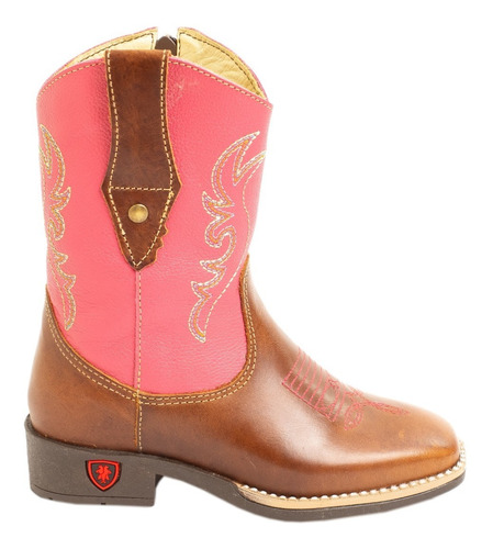 Bota Country Texana  Infantil Masculina Feminina Couro 