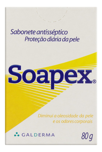 Sabonete Barra Antisséptico Soapex Caixa 80g