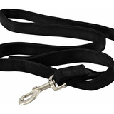 Collar Correa Para Perro Resistente 1.2m Doble Grosor Fuerte Color Negro