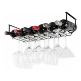 Organizar Cocin Wallniture Piccola Estante Para Vino Y Copas