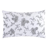 Sabanas Individuales Florales Con Funda Almohada Gris 3 Pz