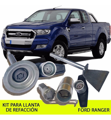 Kit De Seguridad Ford Ranger Para Llanta De Refaccion 2012 -