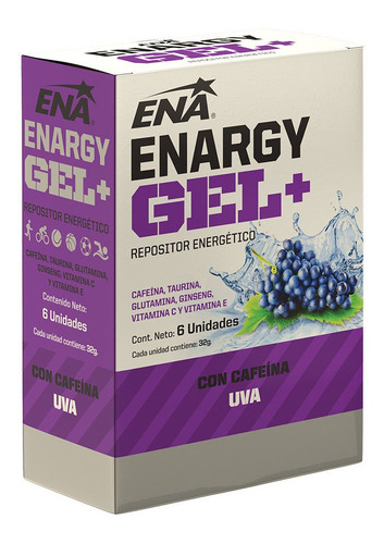 Enargy Gel + Cafeina Ena Caja X 6 Un. Repositor Energetico