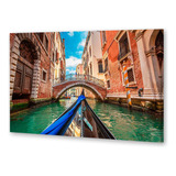 Cuadro 20x30cm Paisaje Italia Venecia Puente Gondola