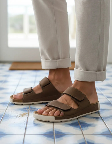 Sandalias Huaraches Hombre Cafés Dockers 2124901 Ixtapa Piel