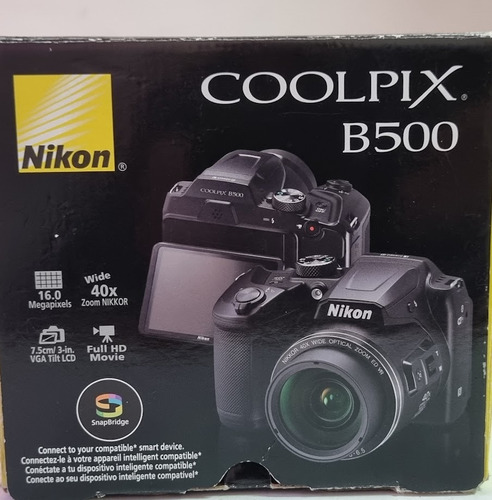 Camara Nikon Colpix B500 Con Memoria 32gb En Caja Excelente 