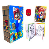 Bolsita Golosinera Personalizada Mario Bros + Librito  X30