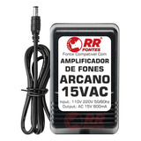 Fonte Ac 15v Para Amplificador Fone Arcano Ha-40x Phae-40