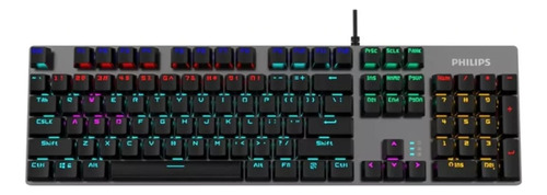 Teclado Gamer Mecanico Philips Spk8404 Rgb Caja Dañada