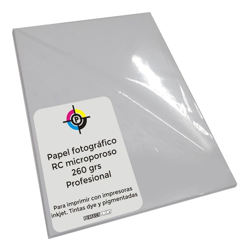 Papel Fotográfico Microporoso 260 Gs Brillante A4 X 20 Hojas