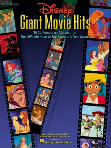 Libro De Partituras Disney Giant Movie Hits
