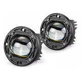 Par Faros Led 3 Doble Color Emportrables Lupa Redonda