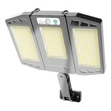 Foco Solar Led Sensor Movimiento Control Plegable Triple 