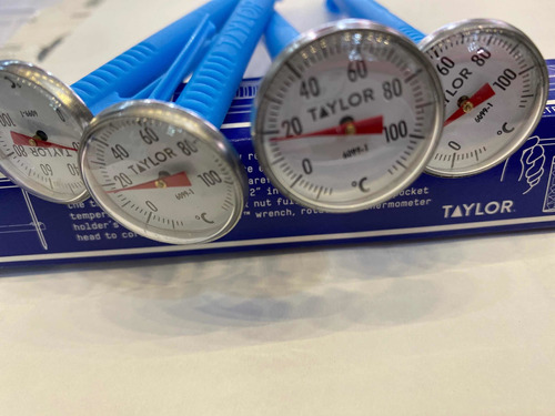 4 Termometros Taylor Mod. 6099n -10 A 110 Grados C