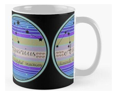 Taza Una Prueba De Signo Del Zodíaco Acuario Signo Del Zodia