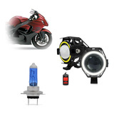 Farol Milha U7 + Lâmpada Halógena H7 Gsx 1300r Hayabusa 2010