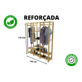 Cabideiro Multiuso - Arara De Roupas - Loja E Quarto Sapatei