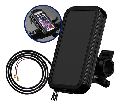 Suporte Pra Celular Moto Fixa Seguro Carregador Usb Barato