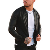 Campera Chaqueta Engomada Simil Ecocuero Hombre Invicto