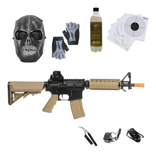 Colt M4 Gear Airsoft Cqbr Aeg Bbs 6mm Xchws C